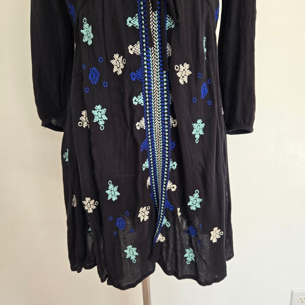Free People Stargazer Mini Dress Embroidered Boho… - image 6